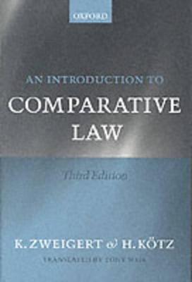 An Introduction to Comparative Law - Konrad Zweigert,Hein Koetz - cover