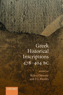 Greek Historical Inscriptions 478-404 BC - cover