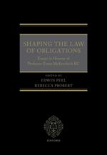 Shaping the Law of Obligations