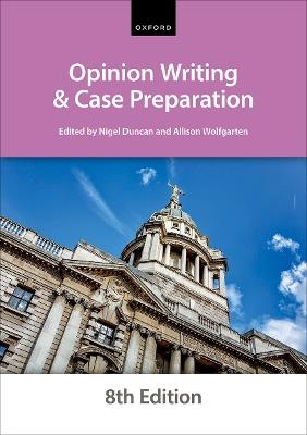 Opinion Writing and Case Preparation - The City Law School - cover