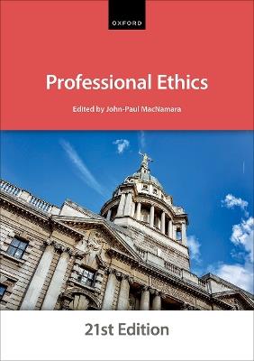 Professional Ethics - The City Law School - cover