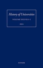 History of Universities: Volume XXXVII/1-2