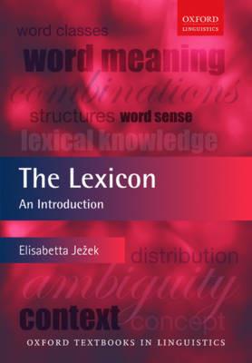 The Lexicon: An Introduction - Elisabetta Jezek - cover