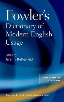 Fowler's Dictionary of Modern English Usage - cover