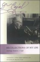 Recollections of My Life - Santiago Ramon y Cajal - cover