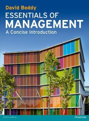 Essentials of Management: A Concise Introduction - David Boddy - cover
