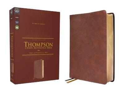 NKJV, Thompson Chain-Reference Bible, Leathersoft, Brown, Red Letter, Comfort Print - cover