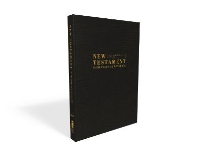 NIV, New Testament with Psalms and Proverbs, Pocket-Sized, Paperback, Black, Comfort Print - Zondervan - cover