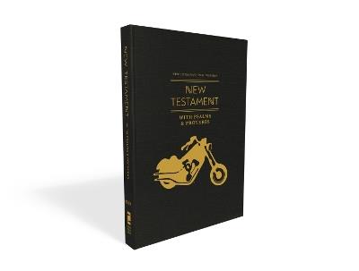 NIV, New Testament with Psalms and Proverbs, Pocket-Sized, Paperback, Black Motorcycle, Comfort Print - Zondervan - cover