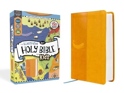 NIrV, The Illustrated Holy Bible for Kids, Leathersoft, Yellow, Full Color, Comfort Print: Over 750 Images - Zondervan - cover