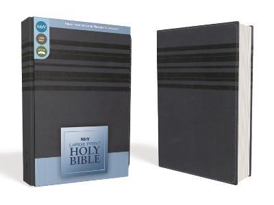 NIrV, Holy Bible, Large Print, Leathersoft, Blue - Zondervan Publishing - cover
