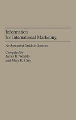 Information for International Marketing: An Annotated Guide to Sources