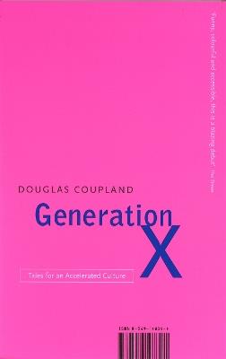 Generation X: Tales for an Accelerated Culture - Douglas Coupland - cover