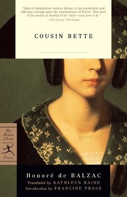 Cousin Bette - Honoré de Balzac - cover