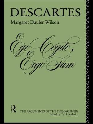 Descartes - Margaret Dauler Wilson - cover