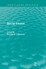 Social Choice (Routledge Revivals)