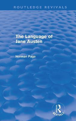 The Language of Jane Austen (Routledge Revivals) - Norman Page - cover