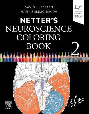 Netter's Neuroscience Coloring Book - David L. Felten,Mary Summo Maida - cover