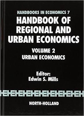 Handbook of Regional and Urban Economics: Urban Economics - cover
