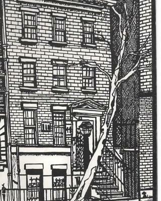 Greenwich village Writing Drawing Journal: 44 morton Street Charlie Dougherty Pen & ink Cover drawing - Michael Charlie Dougherty - cover