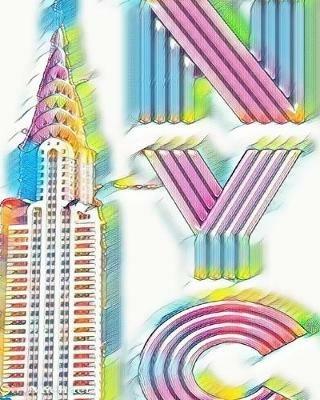 ICONIC Chrysler Building Writing Drawing Journal. Sir Michael Designer: super sized Rainbow Chrysler Building Writing Drawing Journal. - Michael - cover