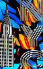 Iconic Chrysler Building New York City Sir Michael Huhn pop art Drawing Journal: Iconic Chrysler Building New York City Sir Michael Huhn pop art Drawing Journal