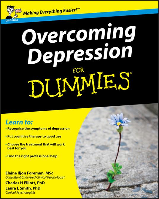 Overcoming Depression For Dummies - Elaine Iljon Foreman,Laura L. Smith,Charles H. Elliott - cover