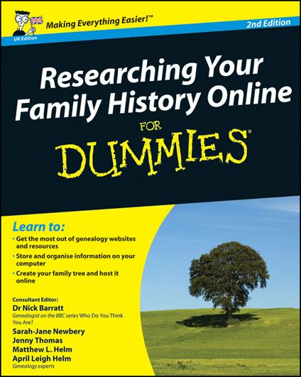 Researching Your Family History Online For Dummies - Nick Barratt,Sarah Newbery,Jenny Thomas - cover