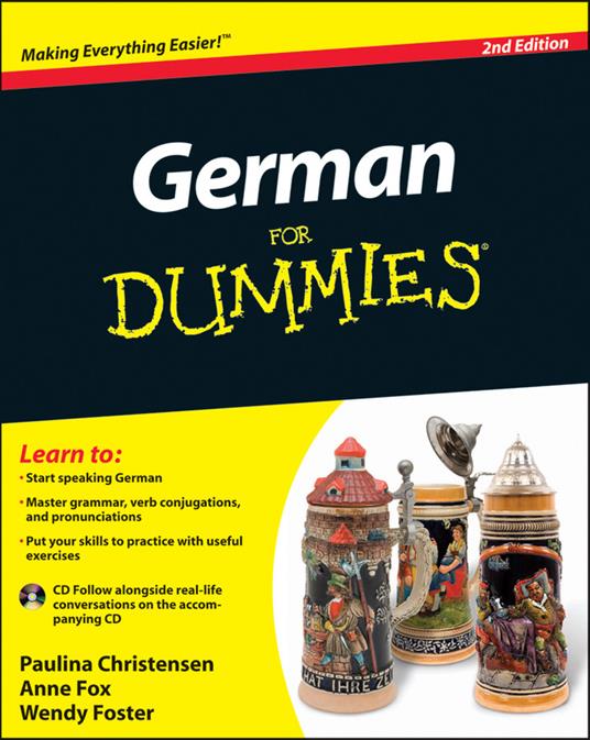 German For Dummies, (with CD) - Paulina Christensen,Anne Fox,Wendy Foster - cover