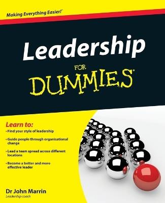 Leadership For Dummies - John Marrin - cover