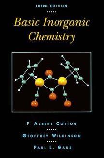 Basic Inorganic Chemistry - F. Albert Cotton,Geoffrey Wilkinson,Paul L. Gaus - cover