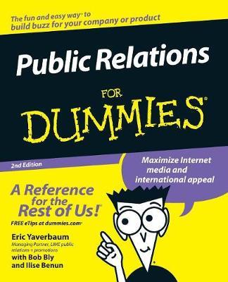 Public Relations For Dummies - Eric Yaverbaum,Ilise Benun - cover