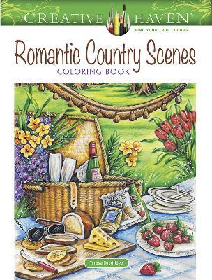 Creative Haven Romantic Country Scenes Coloring Book - Teresa Goodridge - cover