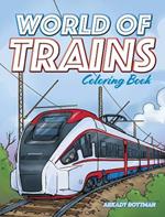 World of Trains Coloring Book