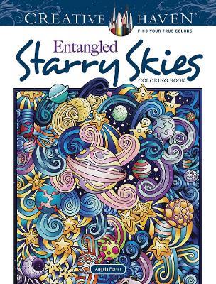 Creative Haven Entangled Starry Skies Coloring Book - Angela Porter - cover