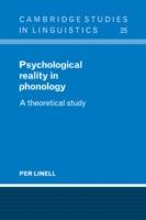 Psychological Reality in Phonology: A Theoretical Study - Per Linell - cover