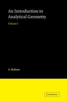 Introduction to Analytical Geometry - A. Robson - cover