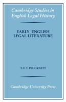 Early English Legal Literature