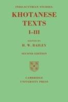 Indo-Scythian Studies: Being Khotanese Texts Volume I-III: Volume 1-3 - cover