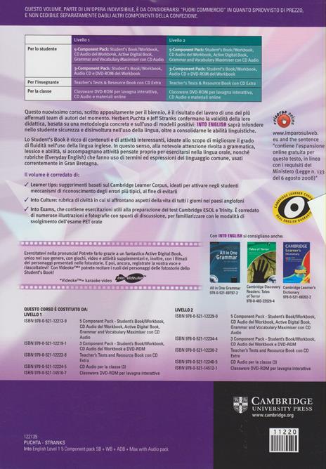 Into English Level 1 Student's Book and Workbook with Active Digital Book w/ Grammar and Vocab Maximiser w/ AudCD Ital Ed - Herbert Puchta,Jeff Stranks - 2