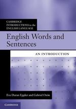 English Words and Sentences: An Introduction