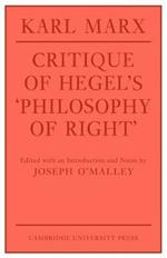 Critique of Hegel's 'Philosophy Of Right'