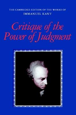 Critique of the Power of Judgment - Immanuel Kant - cover