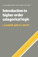 Introduction to Higher-Order Categorical Logic - J. Lambek,P. J. Scott - cover