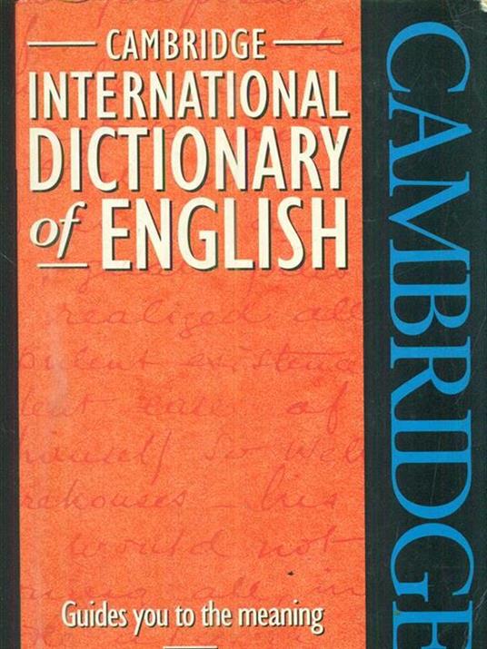 Cide cambridge international dictionary of english - copertina