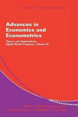 Advances in Economics and Econometrics: Theory and Applications, Eighth World Congress - cover