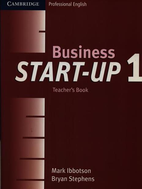 Business Start-Up 1 Teacher's Book - Mark Ibbotson,Bryan Stephens - cover