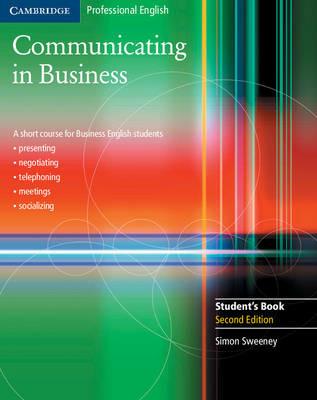 Communicating in Business Student's Book - Simon Sweeney - cover