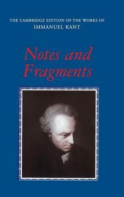Notes and Fragments - Immanuel Kant - cover