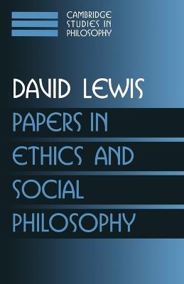 Papers in Ethics and Social Philosophy: Volume 3 - David Lewis - cover